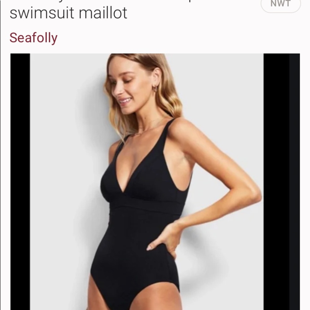 NWOT Seafolly active tri once piece size US 12